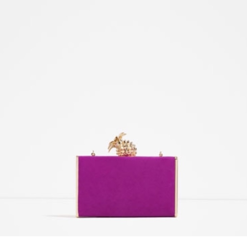 Zara Pineapple Clutch