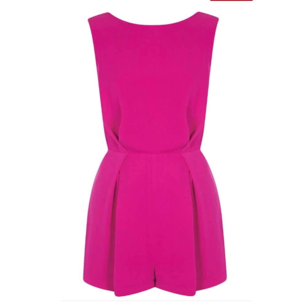 Topshop lace back playsuit