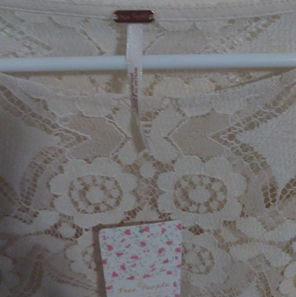 🆕! {Free people} cream white lace dress size 2 - Picture 8 of 8