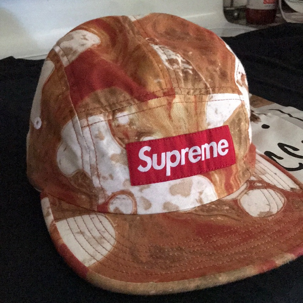 Brand new Supreme Blood and Semen Camper Hat