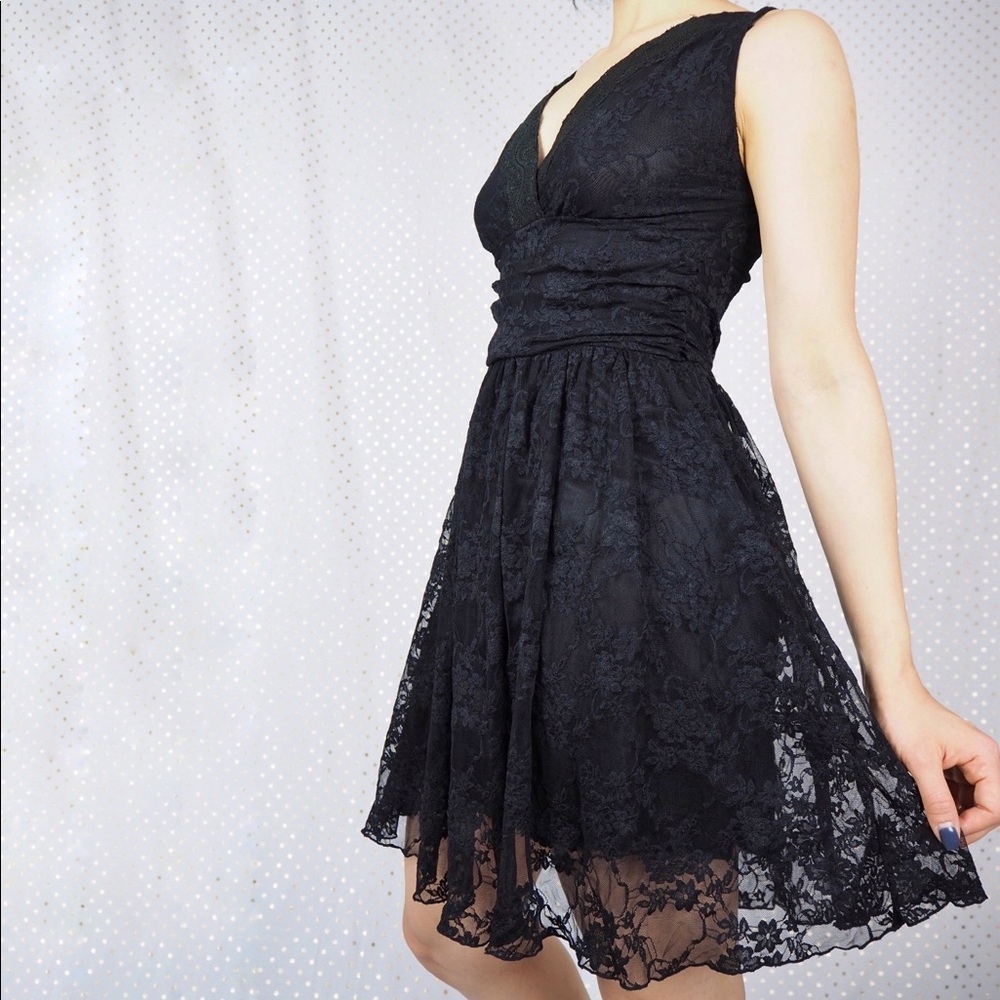 Mini Skater Lace Dress