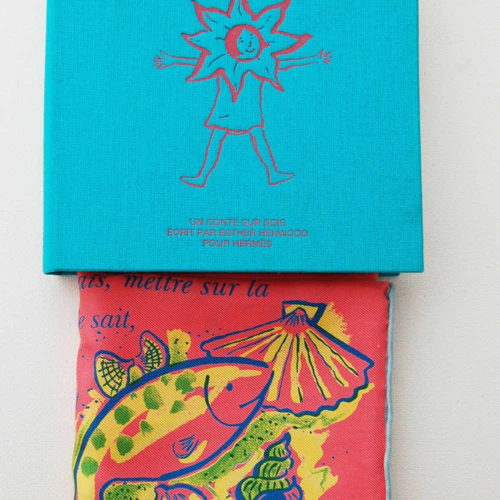 Hermes "L'Ete de Loula" Silk Pocket Scarf 45cm