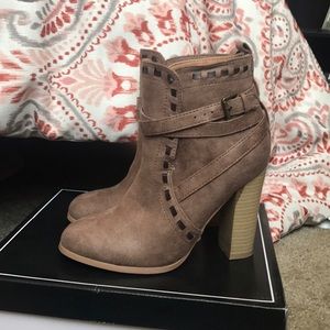 Booties with buckle