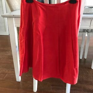 Banana Republic size 4 red orange silk skirt