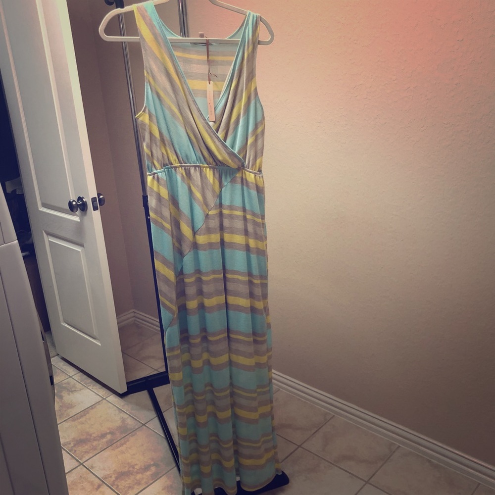 Multi colored Gibson Latimer maxi dress