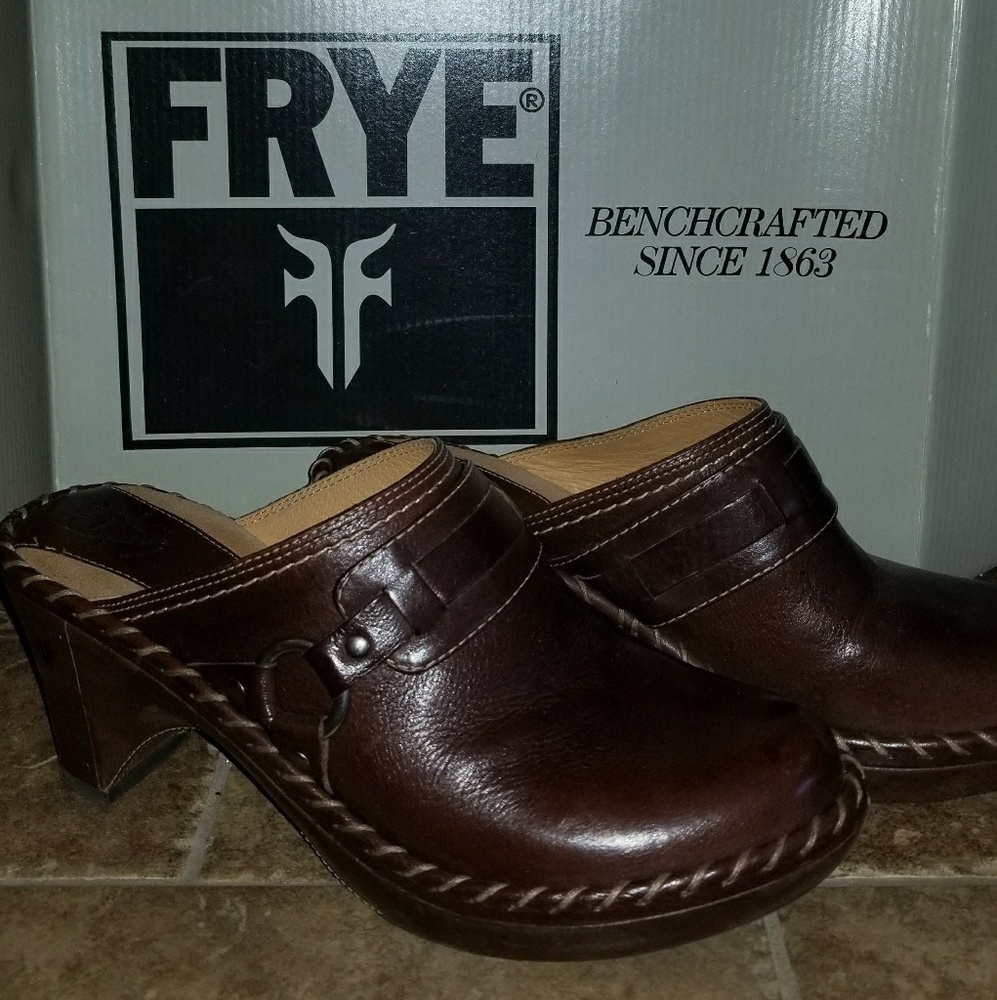 Frye Clog Heels size 7.5
