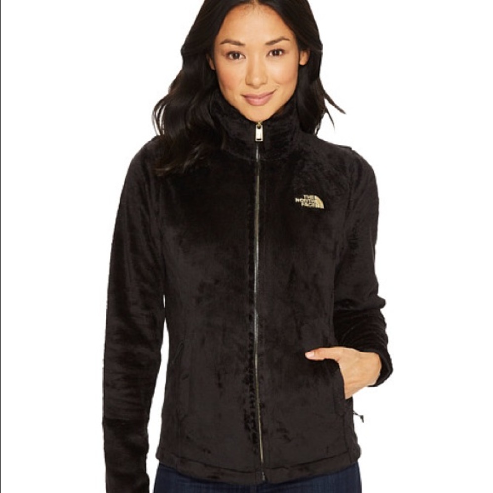 The North Face Osito 2 Fuzzy Black Jacket ZIP Up