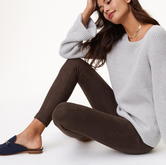 Jumpsuits | Loft Faux Suede Leggings 