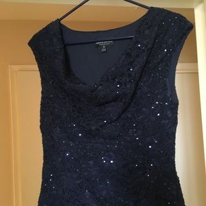 Navy blue sequin Dress