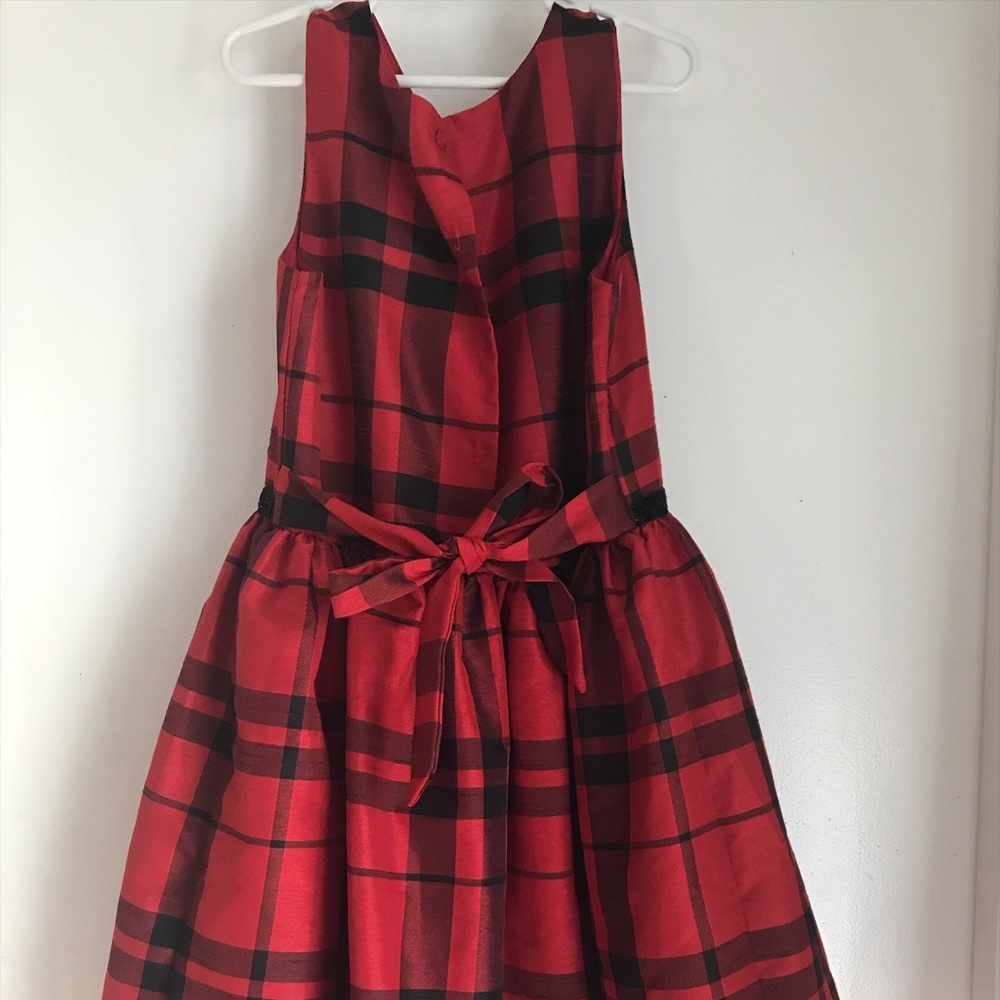 Large Cat & Jack Red & Black plaid dress