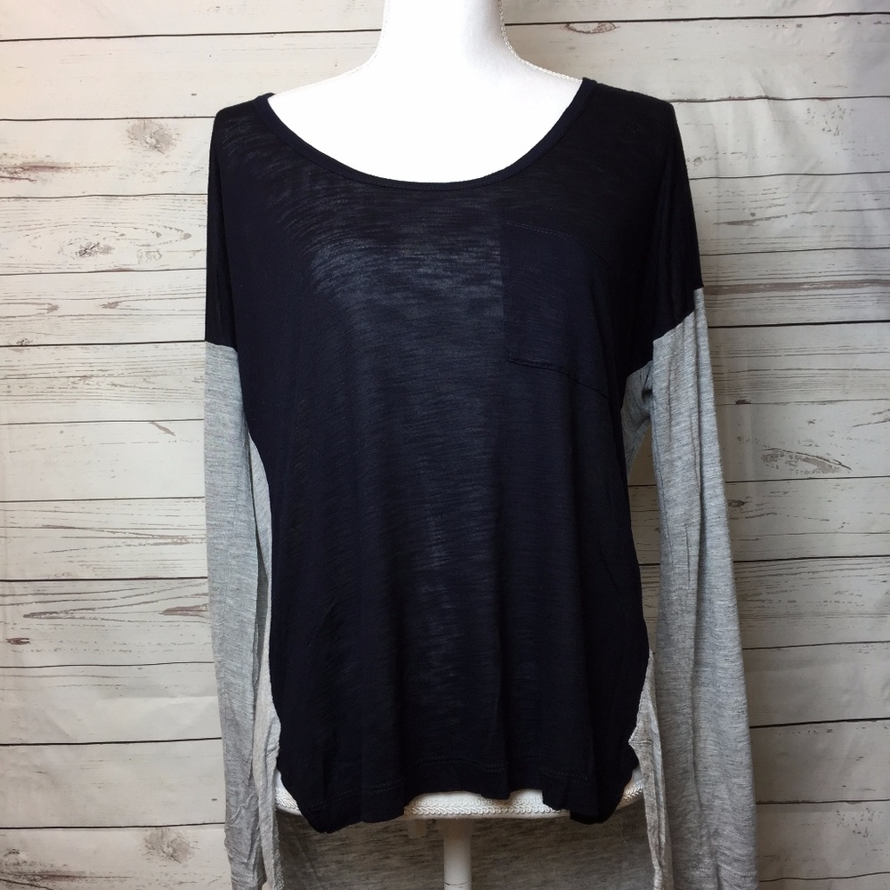 Madewell Linen Curveball Tee Color Block