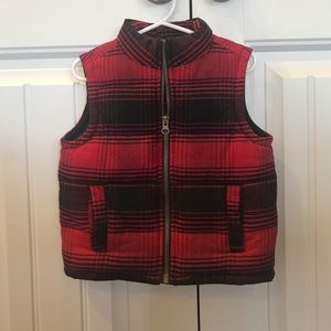 Gymboree plaid puffer vest size 18-24 months.