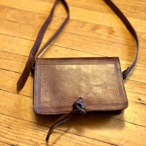 Leather crossover purse