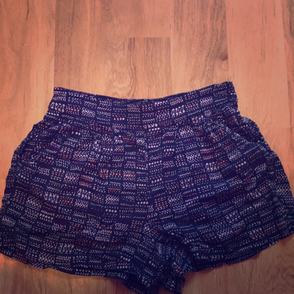 Purple & Pink Flowy Shorts