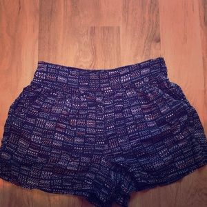 Purple & Pink Flowy Shorts