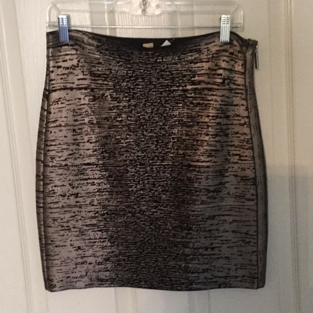 Black and Silver MK holiday skirt