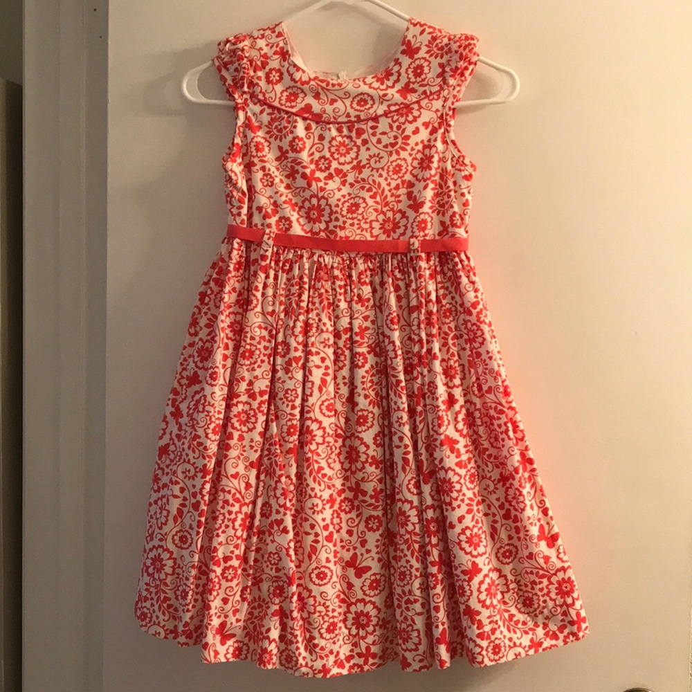 Used Size 10 Polly & Friends Orange/Red dress.