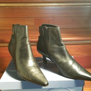 Anne Klein Black Leather Bootie