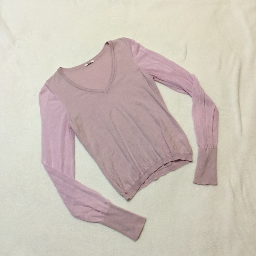 Wolford sheer sleeve blouse