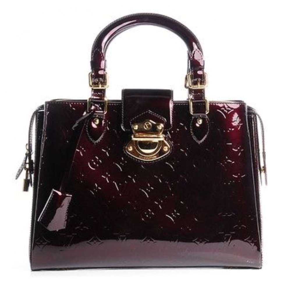 Louis Vuitton Amarante Brief Case Purse WITH BOX