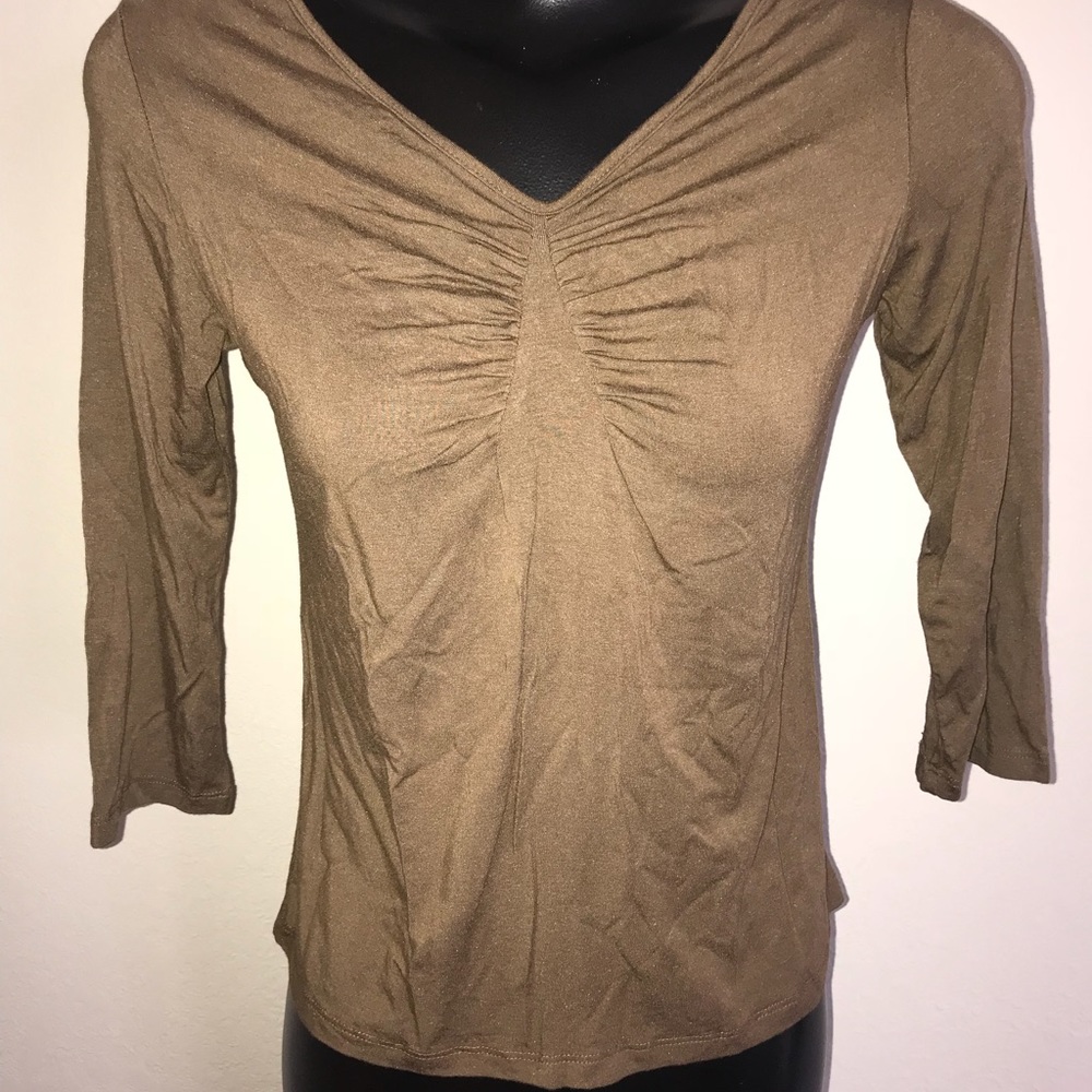 Comfy Ruched 3/4 Sleeve Butter Soft Shirt