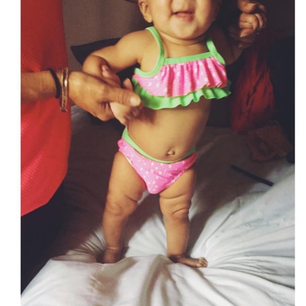 Girls 3-6 months watermelon bikini bathing suit
