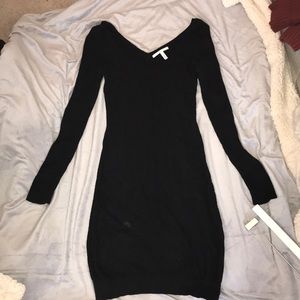Long-sleeve sweater dress