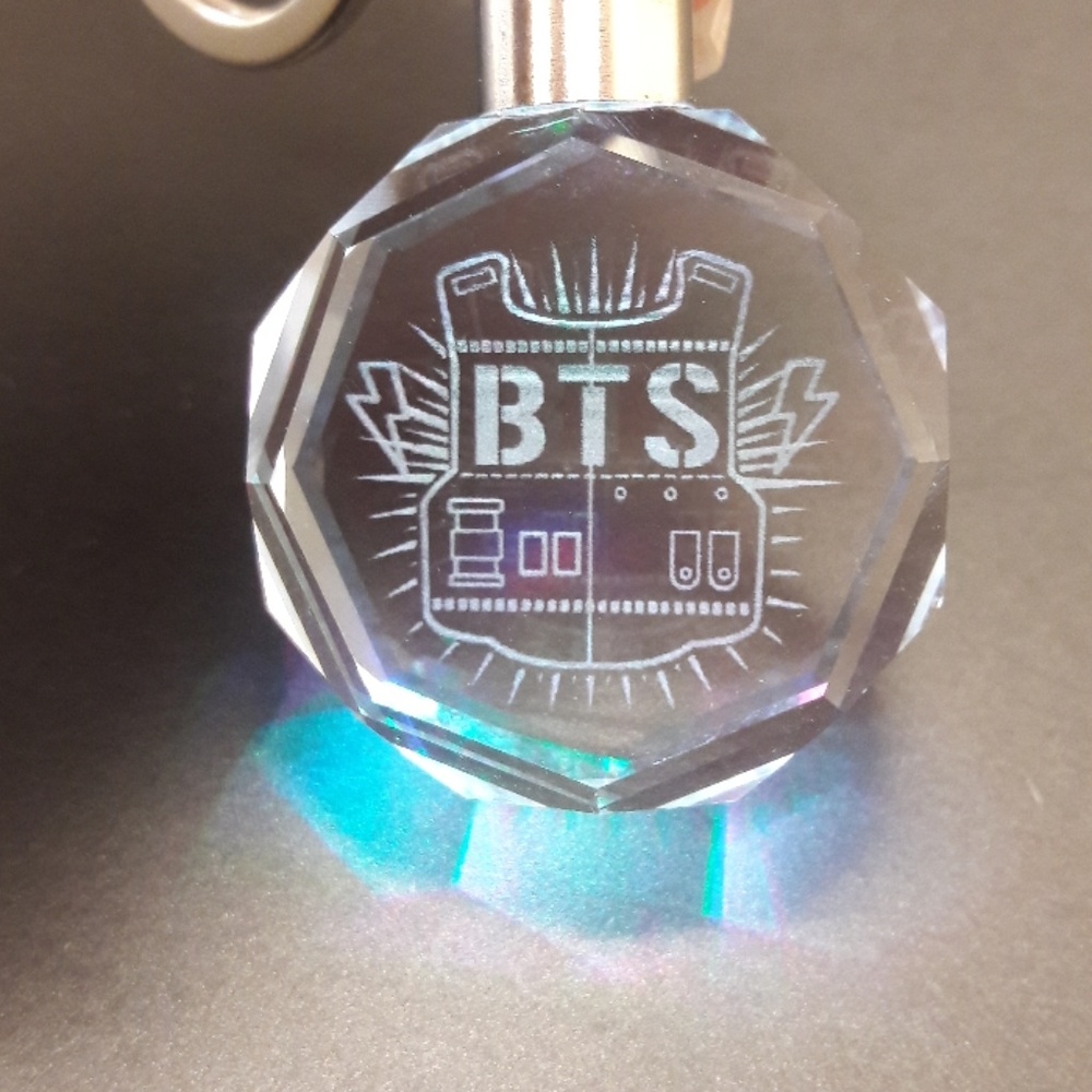 Kpop BTS Army Crystal Light Up Keychain - Picture 8 of 8