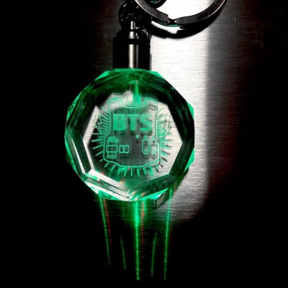 Kpop BTS Army Crystal Light Up Keychain - Picture 5 of 8