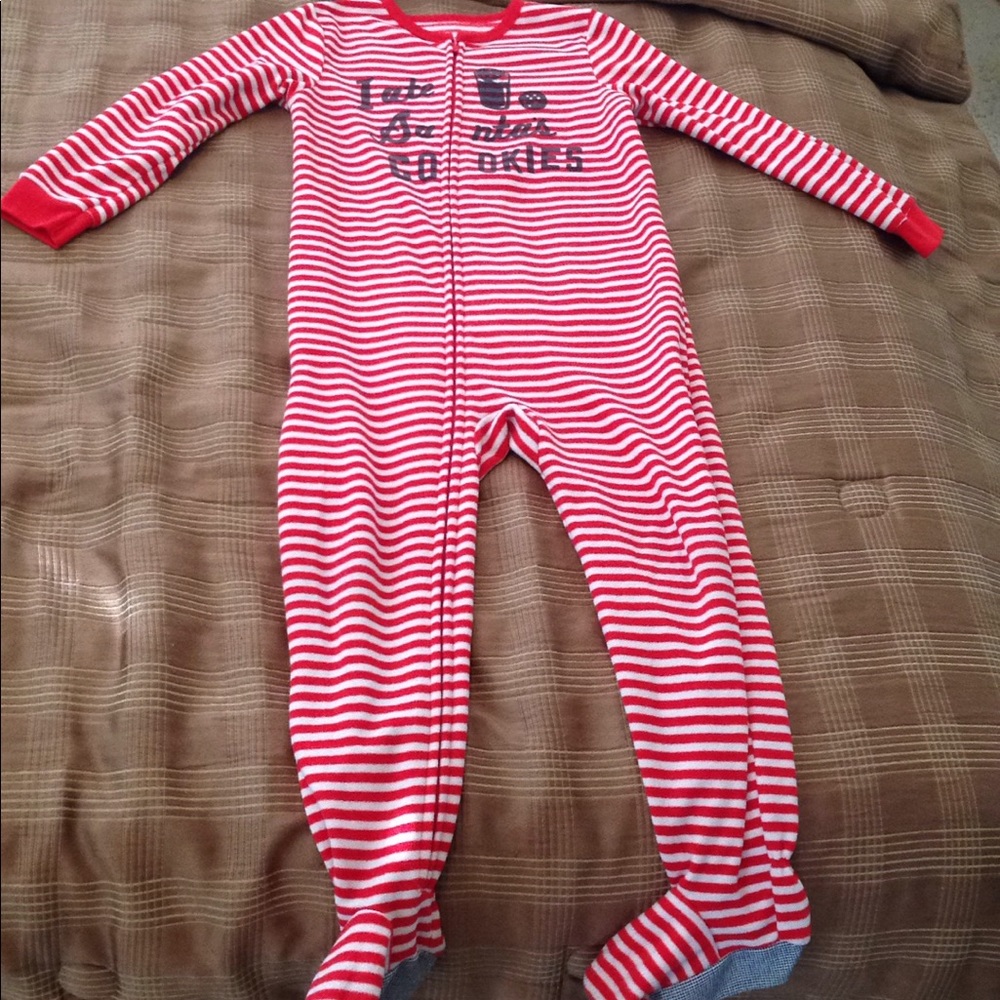 OshKosh B'gosh red and white stripe onsie