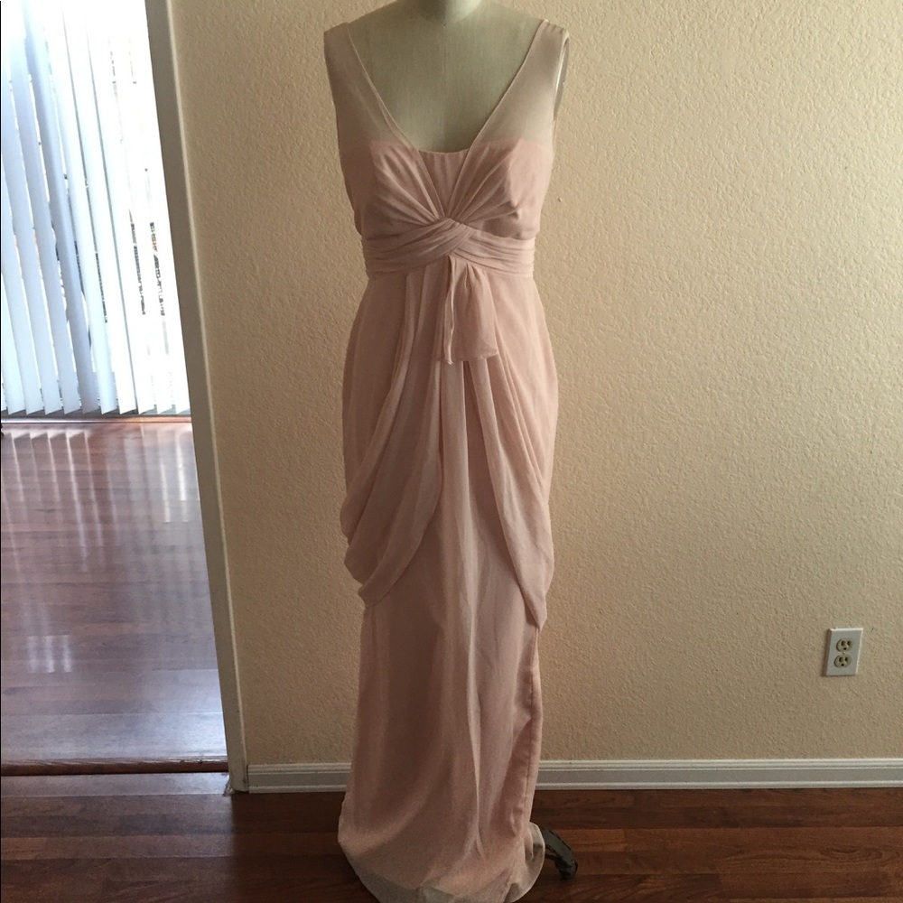 White by Vera Wang pink dress