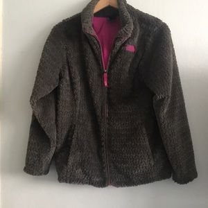 Girls The North Face Fur Jacket