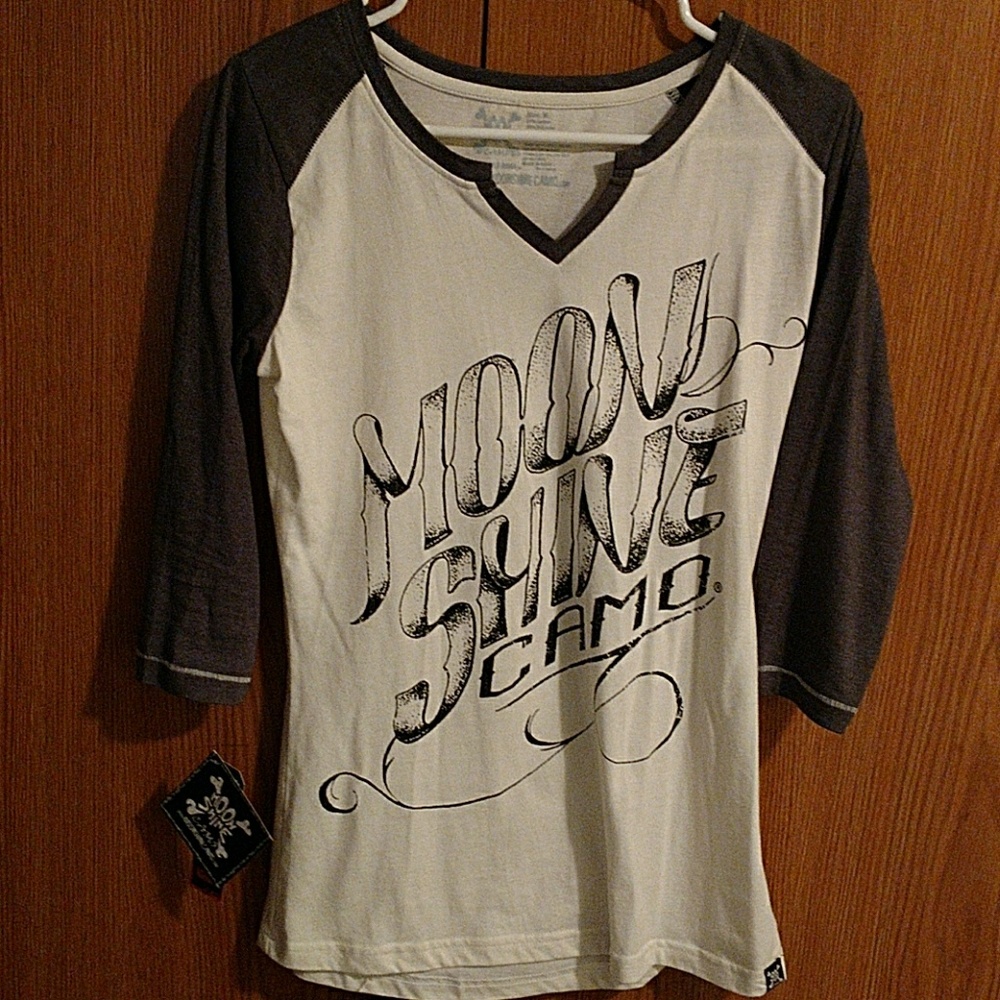 Moon Shine Camo 3/4 length sleeve shirt