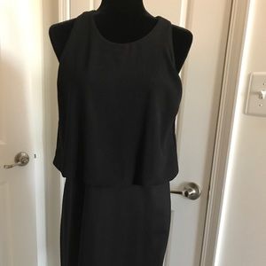 Black Halston sleeveless dress
