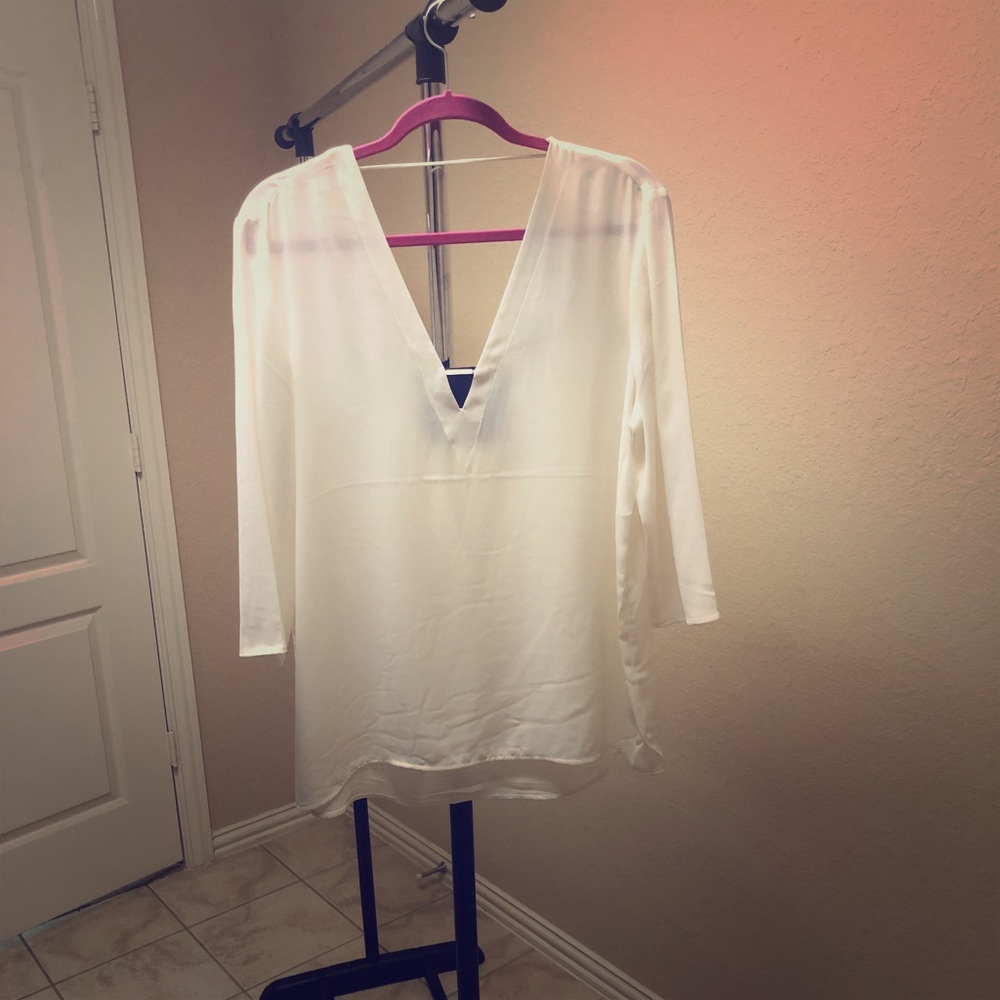 Express v-back blouse
