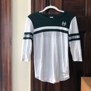 Green and white PINK shirt