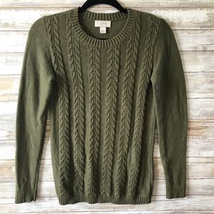 Army Green Loft Sweater