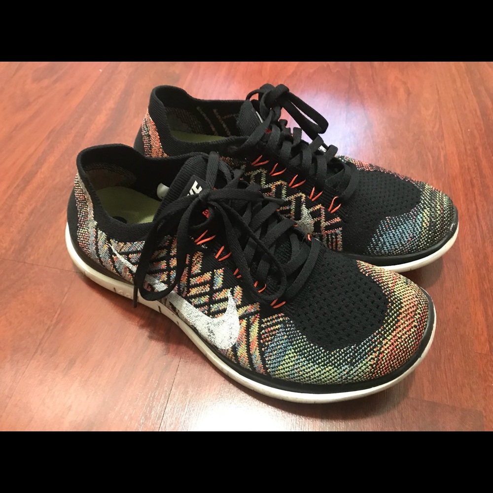 Nike 4.0 Flyknit multicolor running shoes
