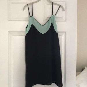 Black and turquoise dress