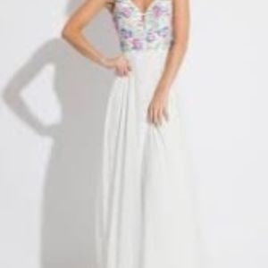 White Prom Gown