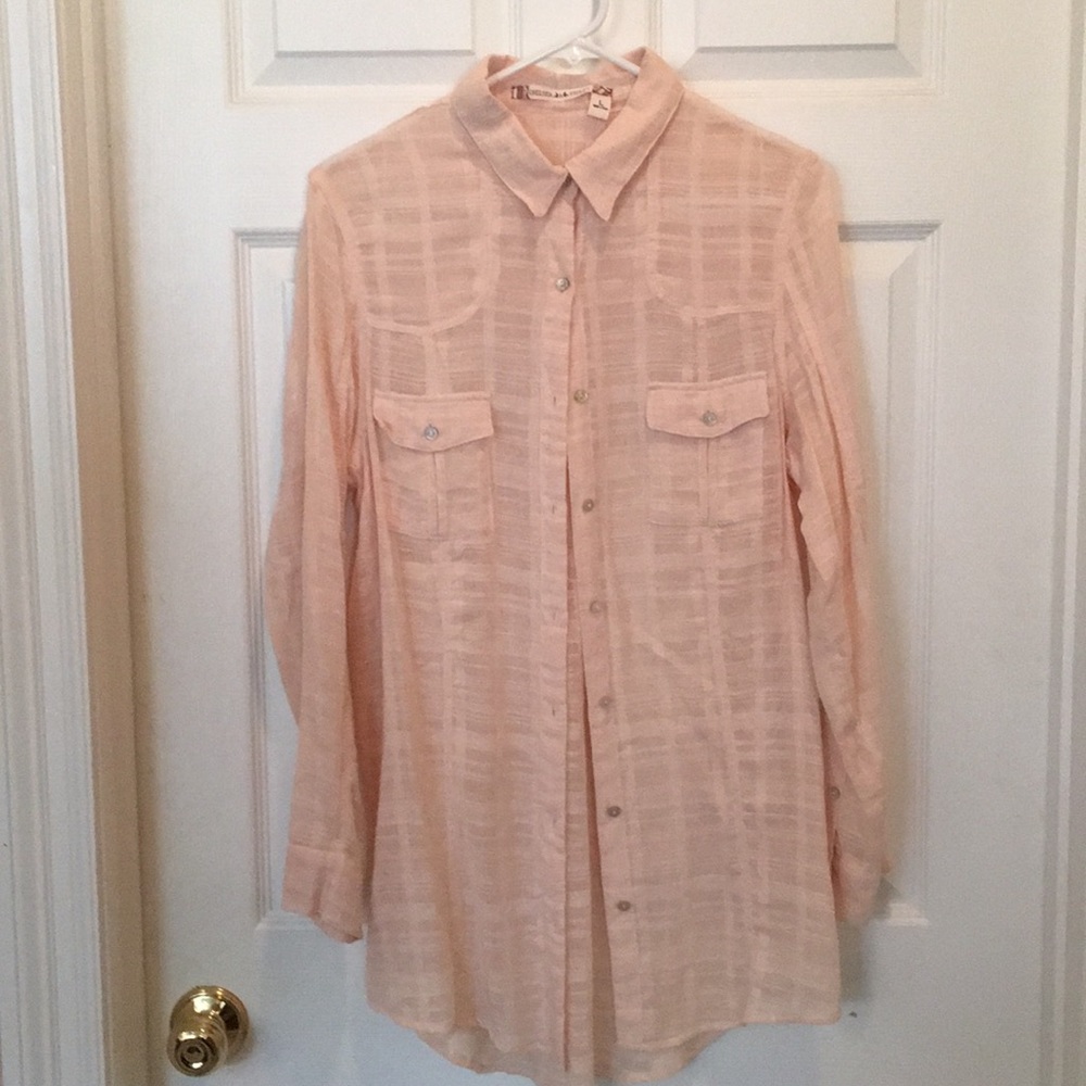 Chelsea & Violet 100% cotton pink blouse