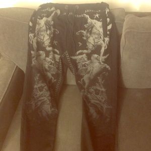 Angel print joggers