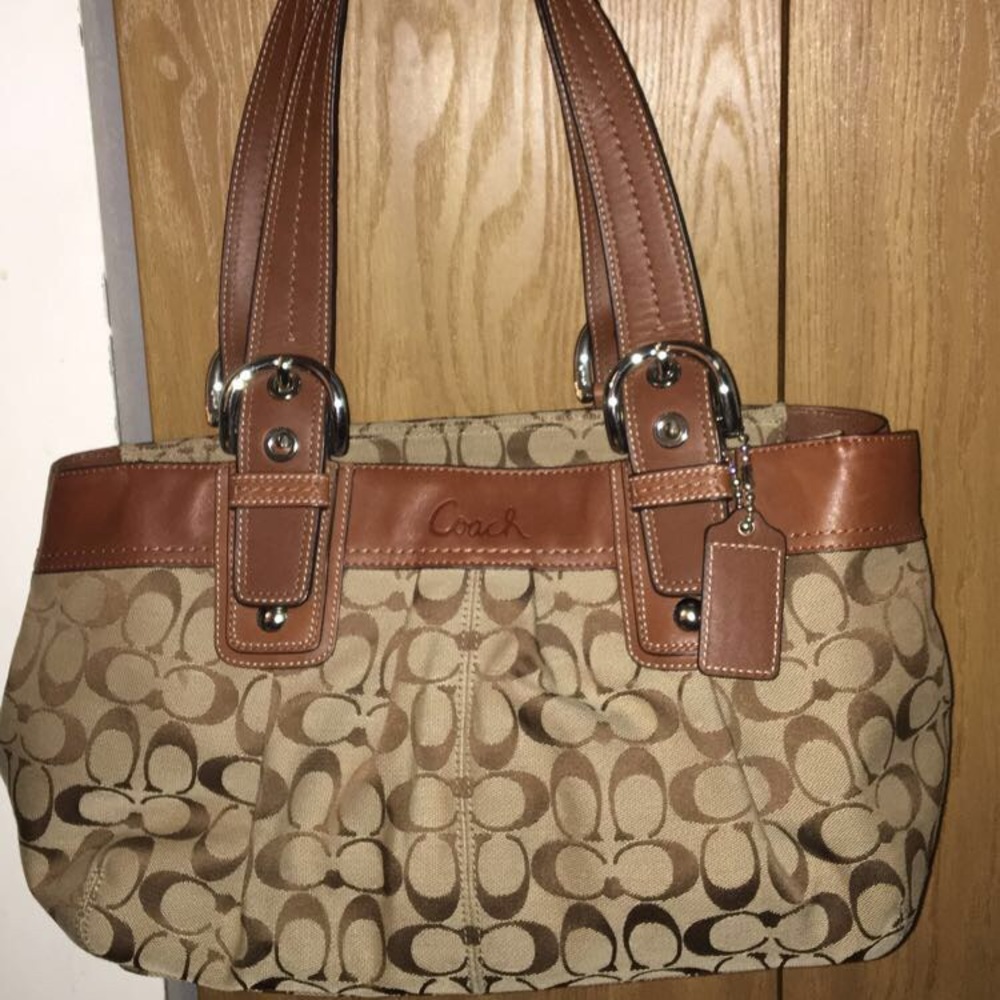 Brown authentic Coach purse