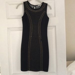 Black and gold dress