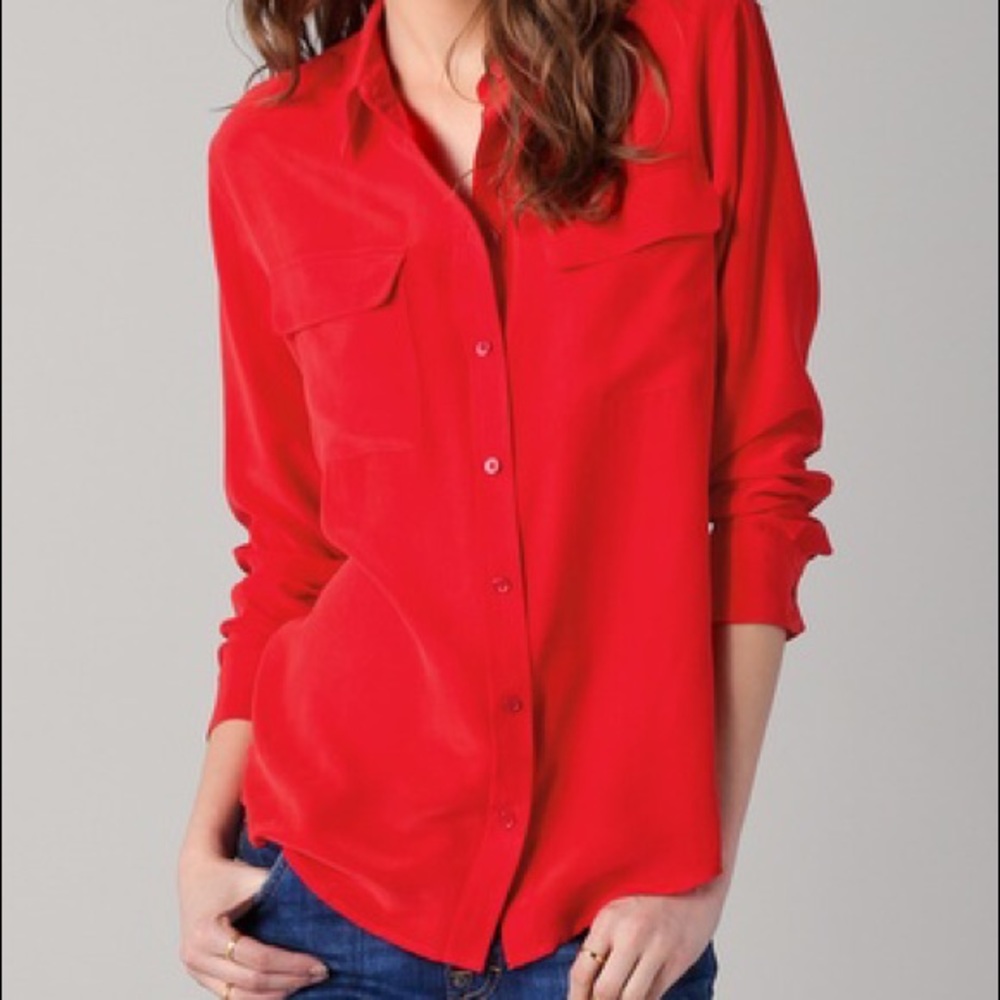 Equipment Signature Silk Shirt - image 3