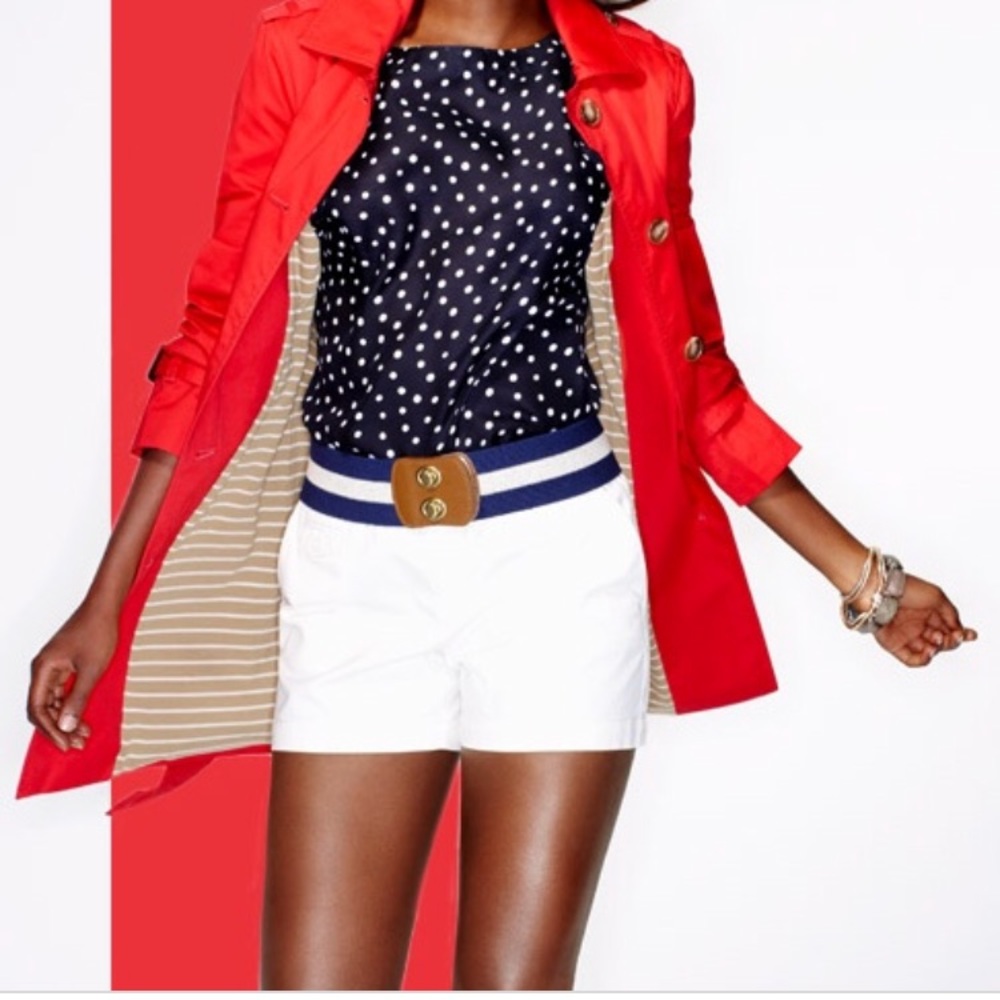 LOFT - Dark Navy/white Polka Dot blouse