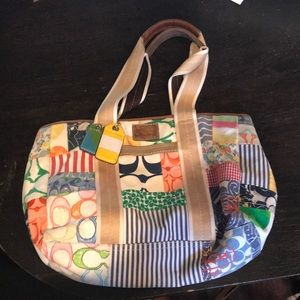 Authentic Coach Summer cloth logo tote!