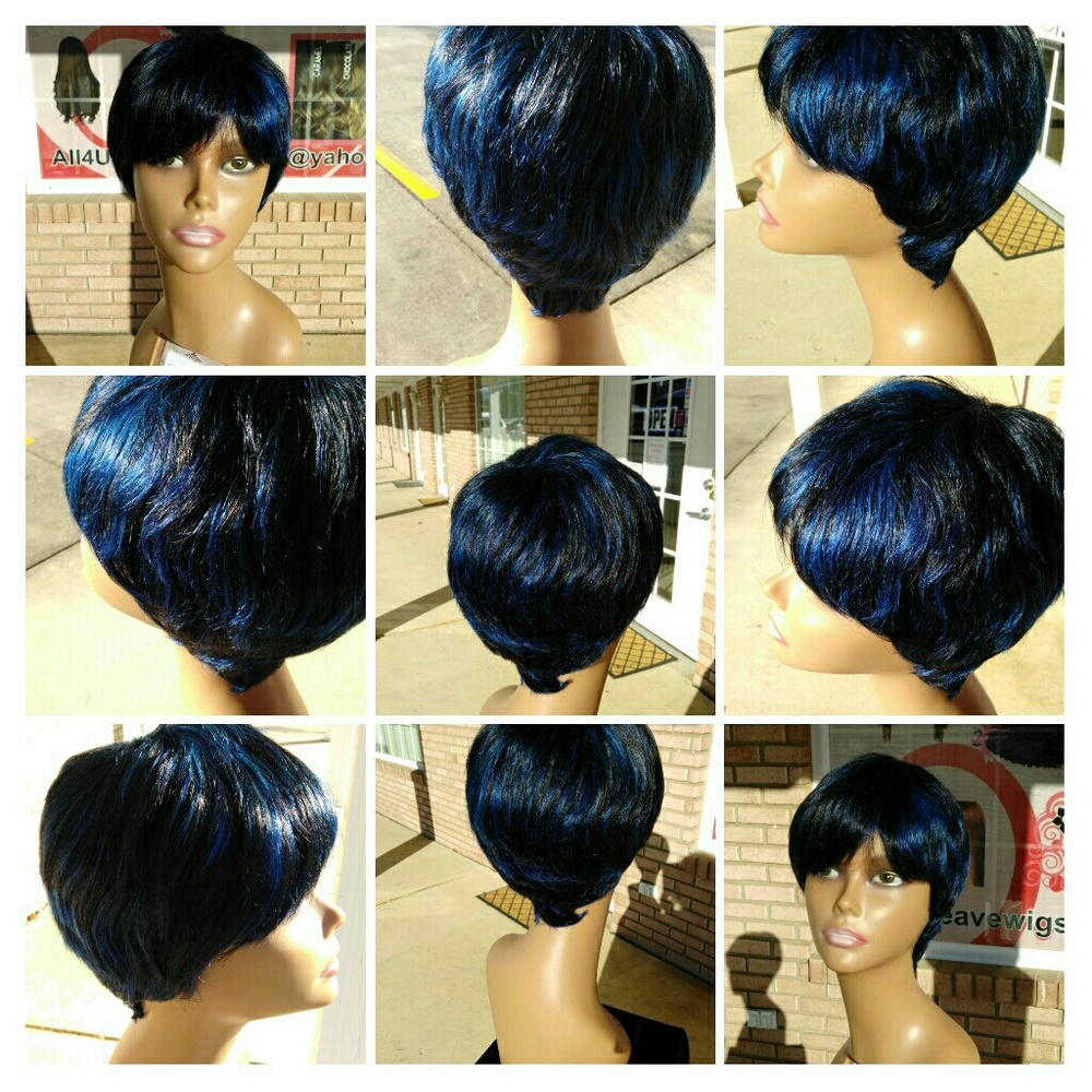  Brazilian Blue/Black Wig