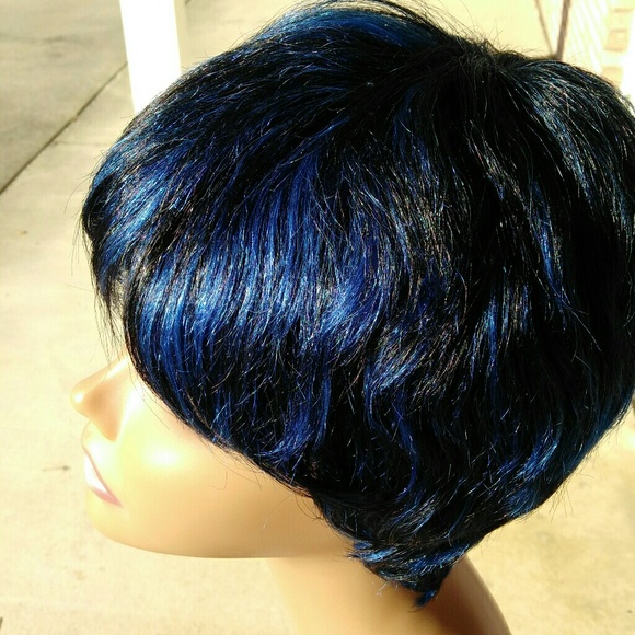  Brazilian Blue/Black Wig main image 6