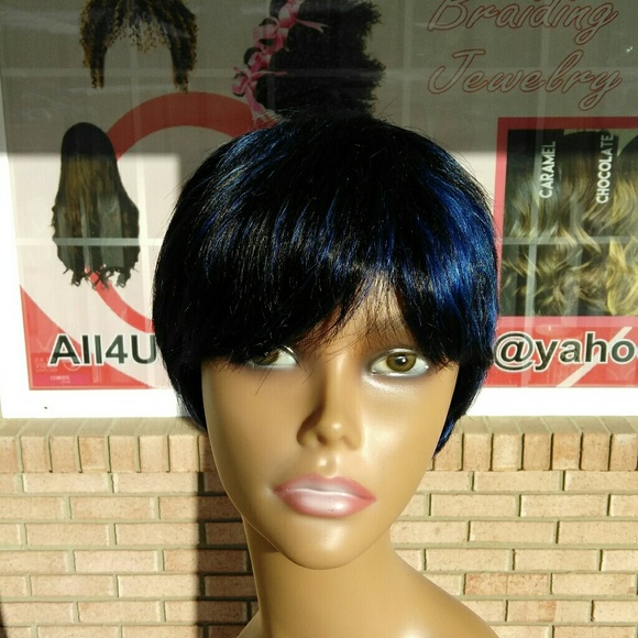  Brazilian Blue/Black Wig